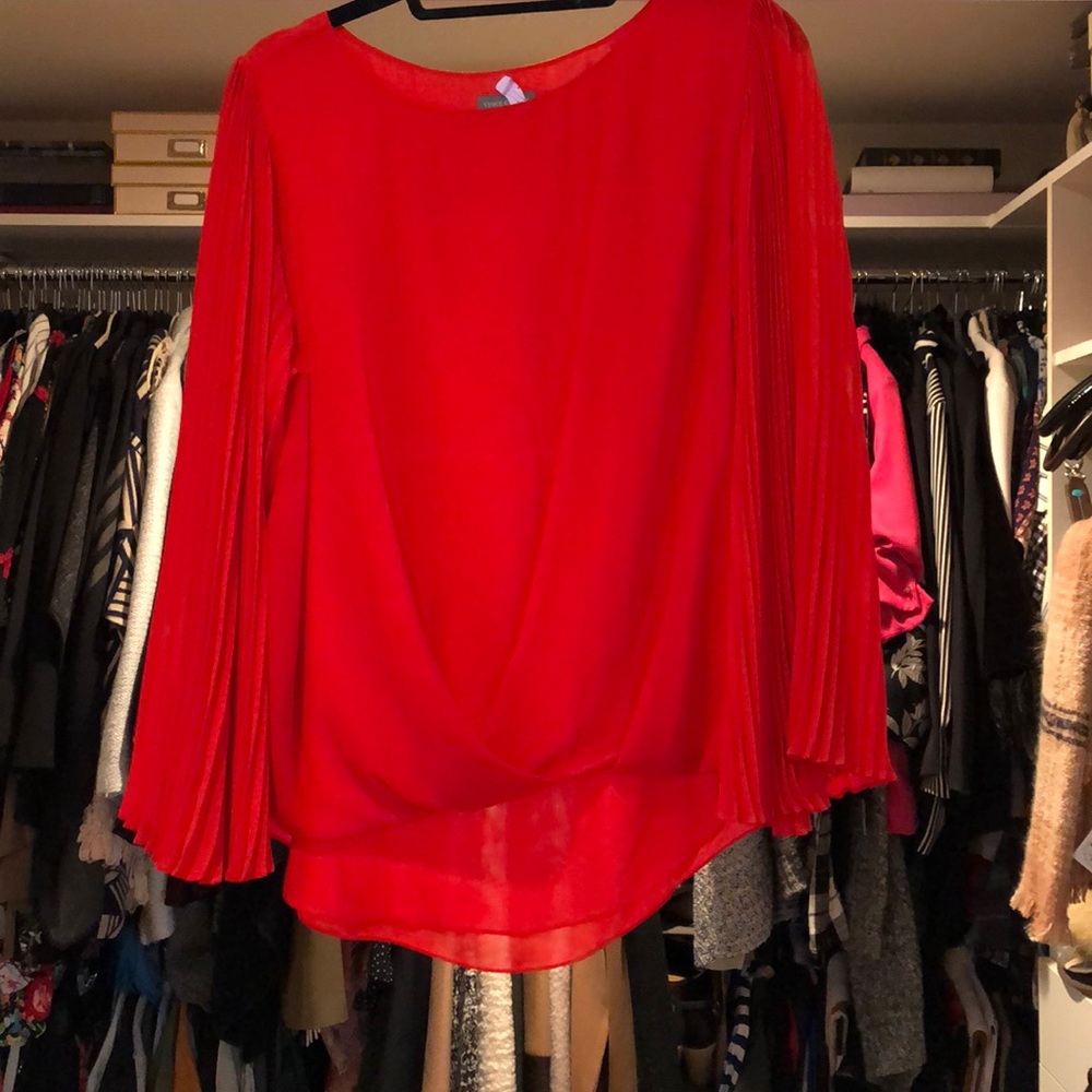 Vince Camuto Red Blouse.